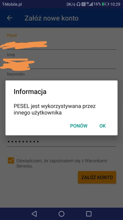 soxn - Próbuje zarejestrować konto w aplikacji lecha Poznań by kupic bilet na dzisiej...