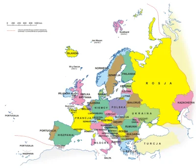 Stona - Tymczasem w prawdziwym świecie mapa Europy wygląda tak. Nagle pojawia się mnó...