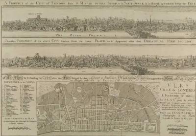 myrmekochoria - Londyn przed i po Wielkim Pożarze w 1666 (uuuuu - nie może to być prz...