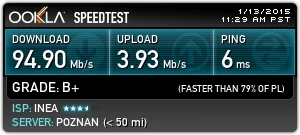 H.....i - 100mb/s z Inea część 3cia i ostatnia. Wszystko pięknie, ale przez kabelek, ...