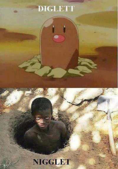 H.....n - Nigglet! xD

#pokemony #nigglet #diglett #humorobrazkowy #heheszki #czarnyh...