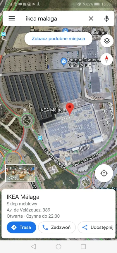 Megasuper - @Pawel993 ja w Maladze byłem w Ikei gdzie jest 2,2 MWp. Panele są nad par...