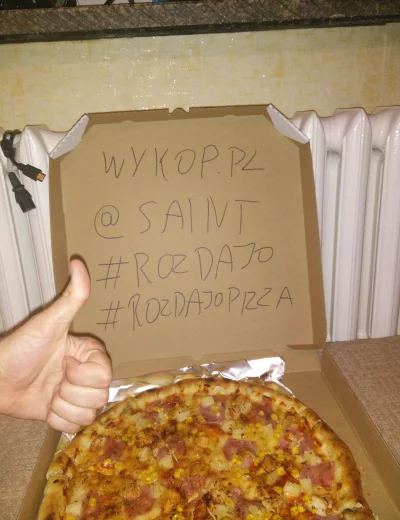 gorush - Patrzcie mireczki co dostałem w wygranej #rozdajo #rozdajopizza pyszna "śred...