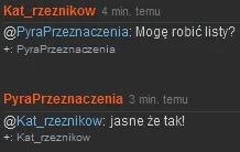 K.....w - 3:00:02 
#listaobecnosci #nocnazmiana 
Zamieniam się w @spatsi ! @PyraPrz...