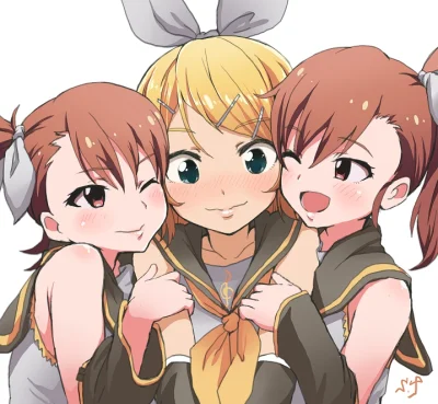 kedzior1916 - #randomanimeshit #idolmaster #vocaloid #amifutami #rinkagamine #mamifut...