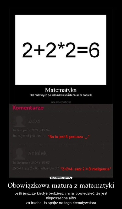 a.....t - #humor #heheszki #humorobrazkowy #matematyka #analfabetyzm

ile to kurna ...