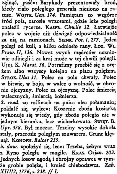 w.....s - @vind: wg. mnie nie popełnili błędu. "Polec" znaczy również "zginąć"