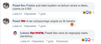 jv6kub - Wyższa kultura handlu na grupie xD

oczywiście #!$%@? audi 

fota w kome...