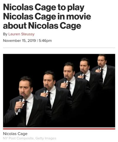 venomik - Kiedy myślisz, że widziałeś już wszystko w kinie

"Nicolas Cage podejmuje...