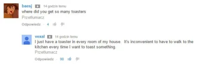 platkiowsiane - Autor filmiku wyjaśnia w komentarzach na yt skąd ma tyle tosterów