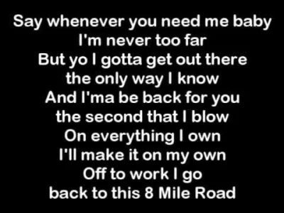 KolejnyWykopowyJanusz - Eminem - 8 Mile Road
#rap #muzyka #eminem #8mila #motywacja ...