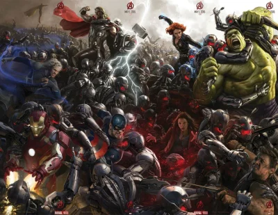 S.....n - Jest już wszystkie 8 plakatów "Avengers: Age of Ultron". Złożone dają jeden...