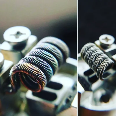 vgf_ - TriCore Alien w Ammit 22mm. rdzenie 3x0.4 nicr80, owijka kanthal 0.15. 3mm śre...