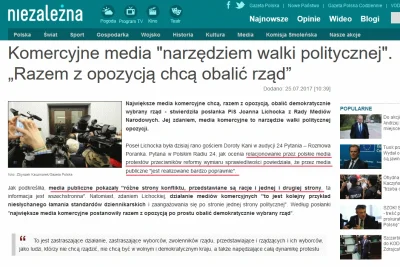 Tarec - > media publiczne pokazały "różne strony konfliktu, przedstawiane są racje i ...