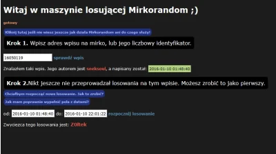 seeksoul - Przepraszam, że prawie godzinę później, ale losowanie wygrał... @Z0ltek
G...