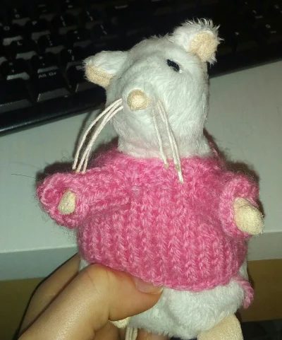 hatterka - Jedna z mniejszych rzeczy, które zrobiłam na drutach to ten sweterek dla m...