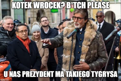 Domciu - Przyjechał do #wrocław hinduski aktor i już szkaluje Naszego kotka Wrocka ( ...