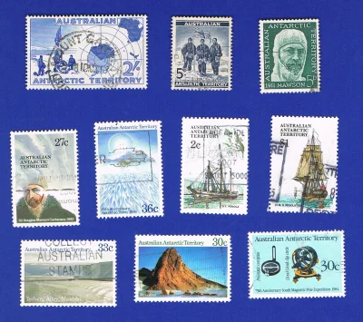 m.....3 - Swoje własne znaczki mają także poszczególne Terytoria Antarktyczne.
Pierw...