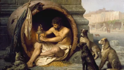 Brydzo - Diogenes z Synopy.

Chyba jeden z ciekawszych filozofów. Jakich jeszcze zn...