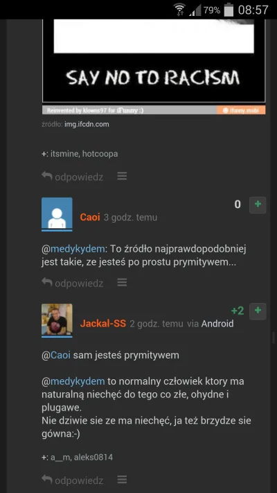 tutirutu - Użytkownicy wykop.pl wcale nie są rasistami. Prawdziwy Polak patriota jedy...