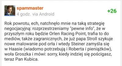 spammaster - Przypomnę co napisałem rano, widać Orlen podchwycil pomysł i puścił "new...