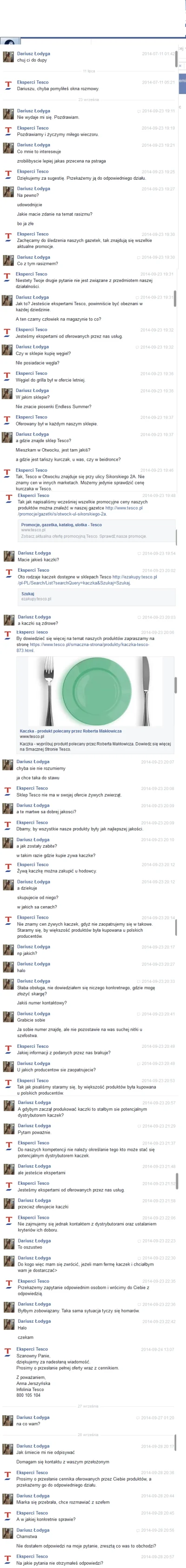 P.....y - O k---a co za cierpliwość, szacun #tesco

 Ja bym tam nie wytrzymał. Druga ...