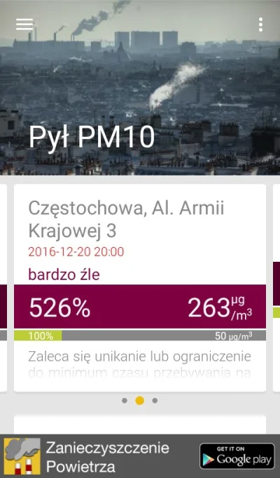 Ziomsto - w Częstochowie też nie fajnie i na dole nazwa apki jak ktoś chce mieć