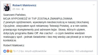 bazylo - Oj się dzieje w #tvpis jak nawet Makłowicza wypowiedzi manipulują :D
#telew...