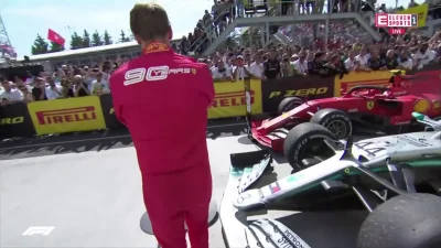 tusk - @stulejka-z-przerzutami: Sebastian Vettel (widoczny na zdjęciu) dostał w jego ...