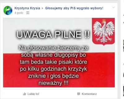 F.....k - Mam nadzieję, że wiecie.
#wybory #heheszki #bekazpodludzi