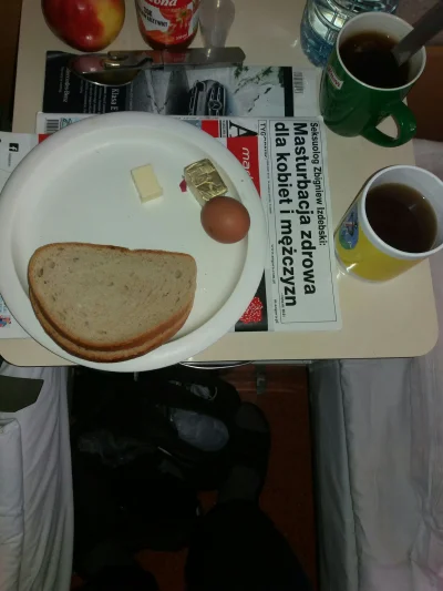 Kwassokles - #szpital #jedzenie #zdrowie Klasyczna szpitalna kolacja 3 kromki chleba,...