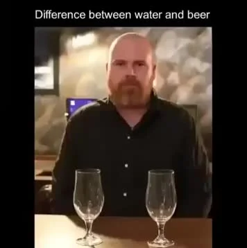 Mr--A-Veed - Różnica między wodą a piwem ( ͡° ͜ʖ ͡°)

#heheszki #humor #piwo