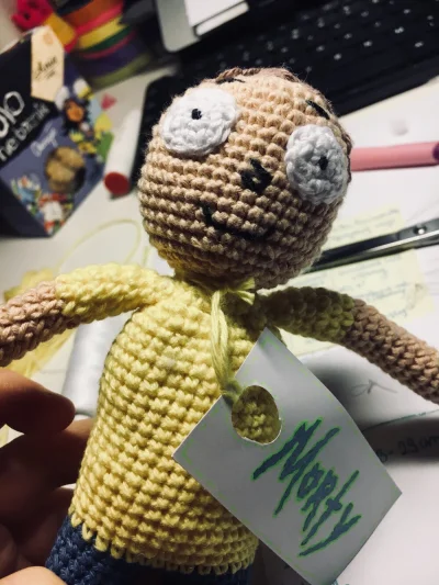 N.....A - Morty w osobie własnej. Moze w koncu zrobie serwetkę...
#rickandmorty #mort...