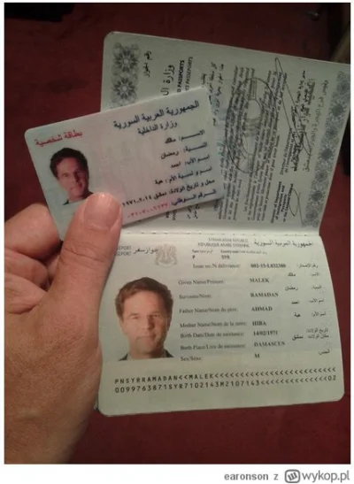 ozzmann - @adrian43: Wystarczy 800 dolców na syryjski paszport. Trzeba by zorganizowa...