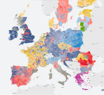 Pannoramix - Interesująca #mapa tuż sprzed tegoroczne #wybory z niemieckiego Die Zeit...