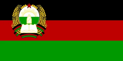 o.....y - Flaga prawdziwej komunistycznej Demokratycznej Republiki Afganistanu