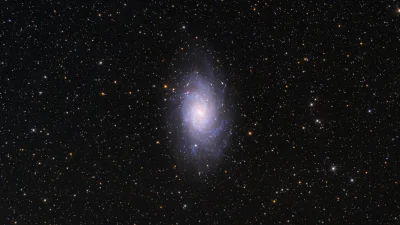 namrab - Galaktyka spiralna Messier 33 w gwiazdozbiorze Trójkąta. Wersja "tapetowa" w...