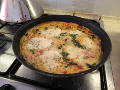 MarC000 - FRITTATA ze szpinakiem. #gotujzwykopem