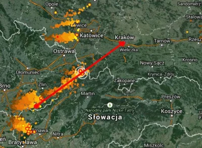 J.....n - Optymistyczne prognozy dla Krakowa :)
#burza