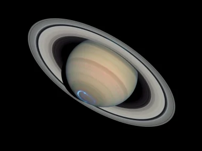 ColdMary6100 - Zorza polarna na Saturnie.
To prawdziwe zdjęcie złożone z ujęć sondy ...