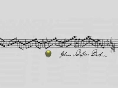 Wrathofthe_Tyrant - J.S. Bach - Crab Canon ukazany na wstędze Möbiusa. (od 2 minuty w...