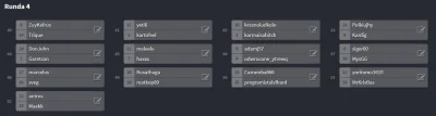 yoritomo1610 - Startujemy z rundą 4, na wyniki czekam do wtorku do 22:00.

http://c...