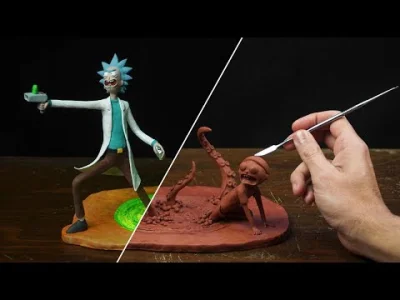 T.....o - #ciekawostki #atr #rickandmorty #cojapacze
Tworzenie w glinie dioramy z fi...