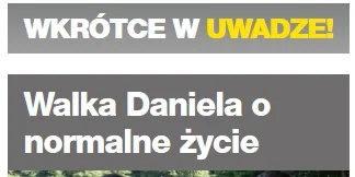 Szewek - JUŻ WKRÓTCE W UWADZE!!! Serio! Spójrzcie na http://uwaga.tvn.pl/
#danielmag...