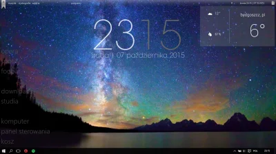 loczo - wskoczyłem dzisiaj na #windows10, z tej okazji #pokazpulpit 
#rainmeter