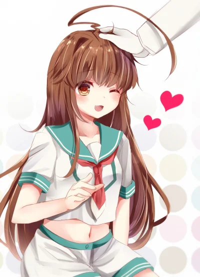 Azur88 - #randomanimeshit #kantaicollection #kuma #brownhair #browneyes #loghair #