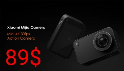 sebekss - Tylko 89$ za kamerę Xiaomi Mijia Mini 4k
Świetna cena. Dostawa bez VAT.

...