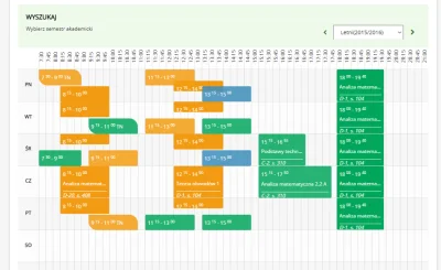 Seid - @JAREKSTYLE: W tygodniu? Coś ci pokażę, tak wyglądał mój plan na 2 semestrze. ...