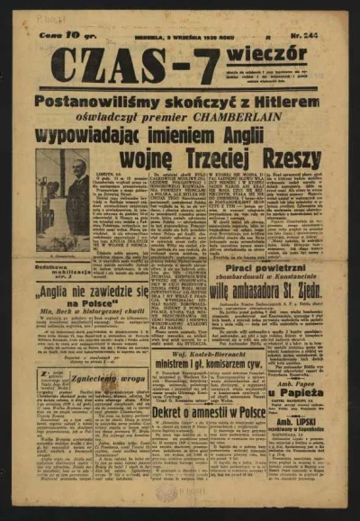 takitamktos - 3. Września 1939 roku.


Warszawa.

Naród polski świętuje. Nasi so...