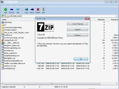 q.....n - 7-zip - Archiwizator

7-zip to otwartoźródłowy program do archiwizowania ...